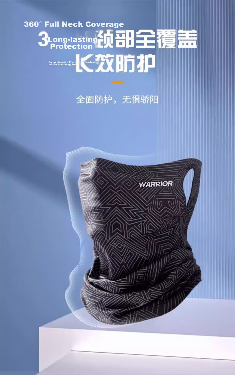 Warrior Men's Sun Protection Face Mask Breathable Summer UV Protection Face Cover Outdoor Cycling Mask 3