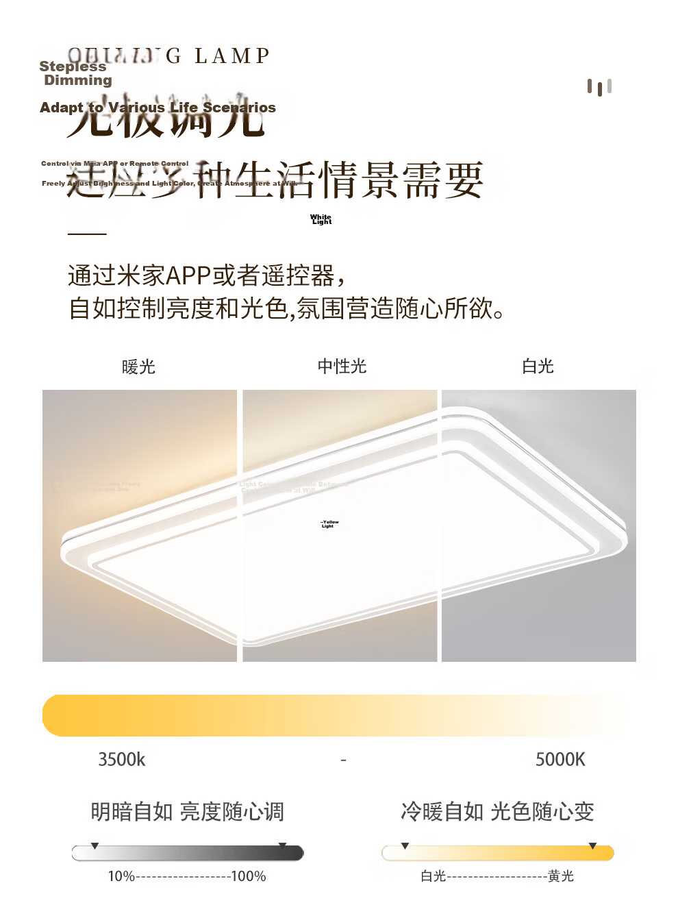 NVC Ceiling Light Living Room Main Lamp Bedroom Full Spectrum Eye Protection Luxury Smart Control LED with Installation 11