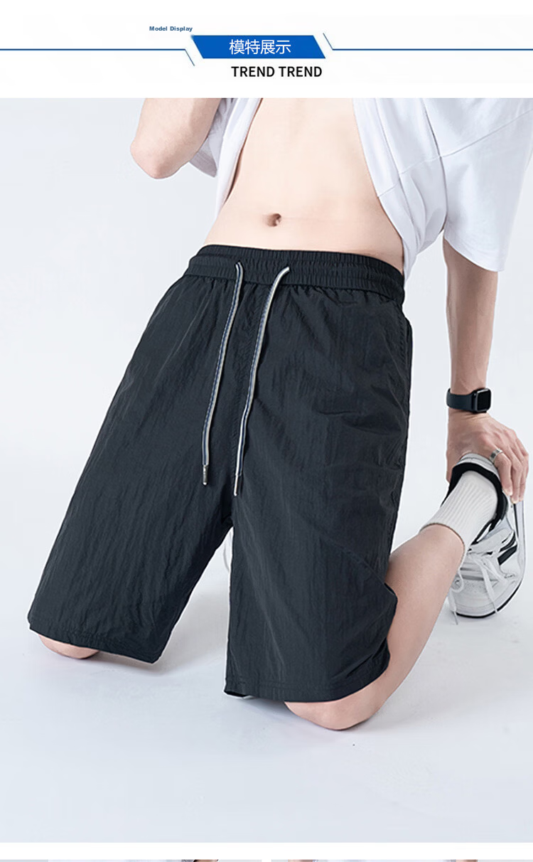 GLM Men's Summer Loose Comfortable Casual Five-Point Shorts Chinese Style Basketball Running Pants 18