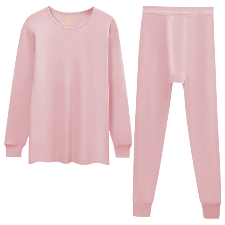 Hodo 7A Antibacterial and Anti-Mite Women's Thermal Underwear Set Cotton Base Layer Autumn Top and Bottom