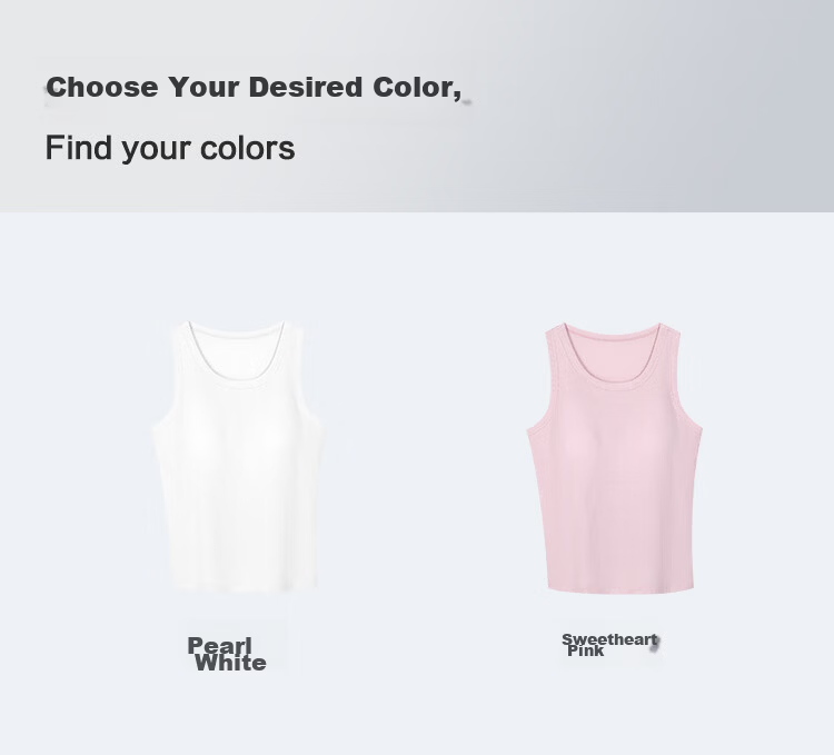 Hodo Women's 10A Antibacterial Smooth Modal Stretch Vest with Chest Pad, No-Bra Yoga Sports Round Neck Tank Top 12