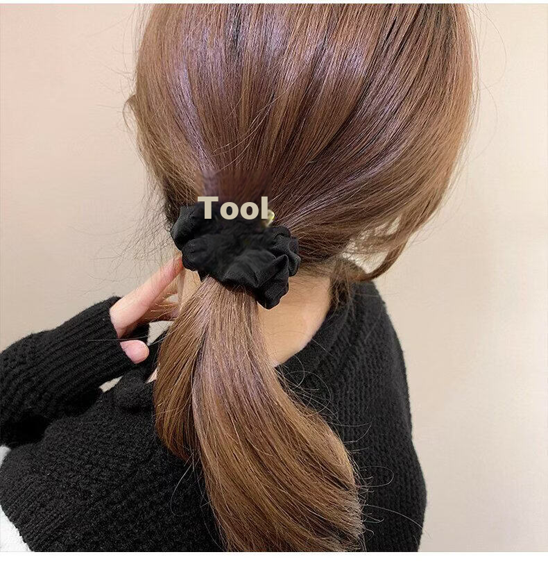Yidai'er High Elasticity Simple Hair Tie Scrunchie for Women 2026 New French Style Premium Hair Accessory 16