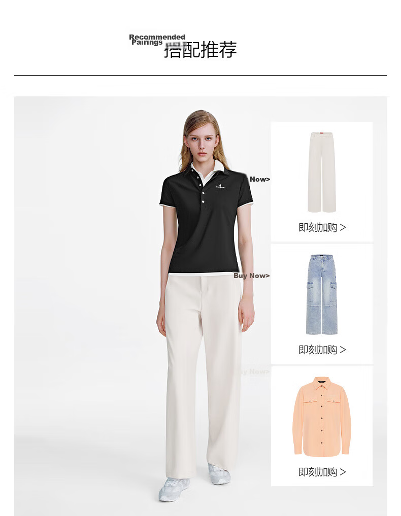 Biyinlefen Summer Women's Fashion Five-Button Commuter Casual Intelligent Elegant Lapel Short Sleeve Polo Shirt 19