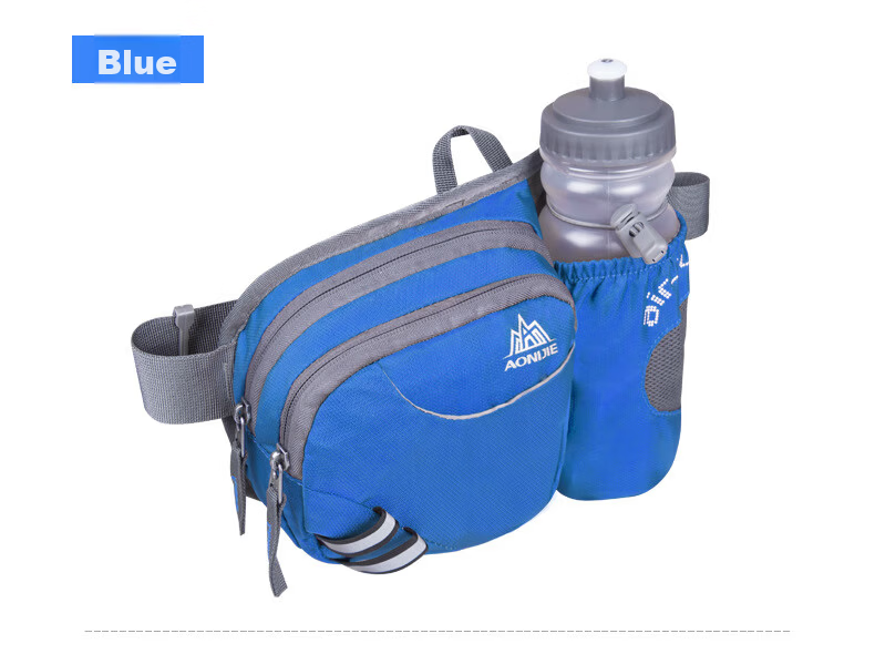 AONIJIE Outdoor Waist Bag Water Bottle Waist Pack for Men and Women Cycling Running Sports Multifunctional Waist Bag Single Pack without Water Bottle Military Green 15