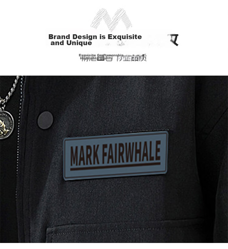MARK FAIRWHALE Men's Spring and Autumn American Barn Style Workwear Jacket Casual Loose Fit Outerwear 6
