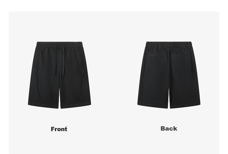 CABBEEN Matte Texture Men's Casual Denim Shorts with Side Frayed Edges 2026 Summer 15