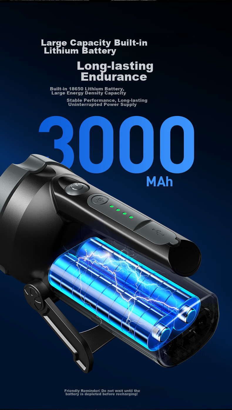PHILIPS Flashlight, High Brightness, Wide Angle, Long-Range, Ultra-Bright, Portable Handheld Searchlight, Camping Patrol Emergency Light SFL3101 6