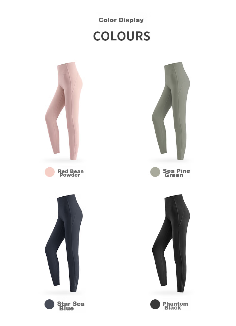CAMEL High-Waisted Seamless Women's Tight Yoga Running Fitness Pants Y1W140L624A5, Sea Cypress Green, M 11