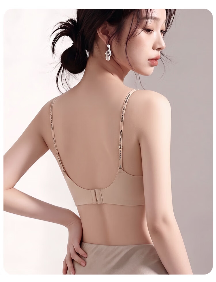 Urban Beauty Foundation Liquid Thin Bra for Women Small Bust Push-Up Anti-Exposure 2026 Thin Straps Convertible Strapless Backless Bra 18