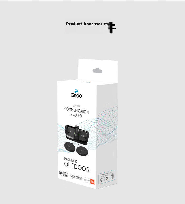CARDO Outdoor Sports Ski Bluetooth Headset Helmet 2nd Gen DMC Communication JBL Sound Original OUTDOOR Dual Black 14