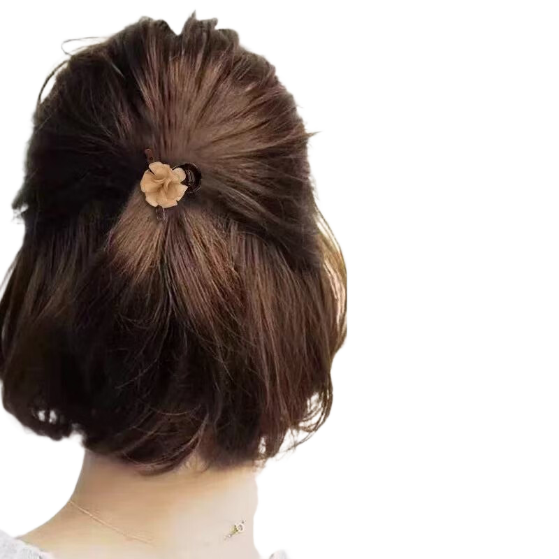 GECOMO Elegant Half-Up Hair Clip for Women, 2025 New Style Back of Head Hair Accessory, Small Hair Claw Clip, 2 Pieces Per Pack