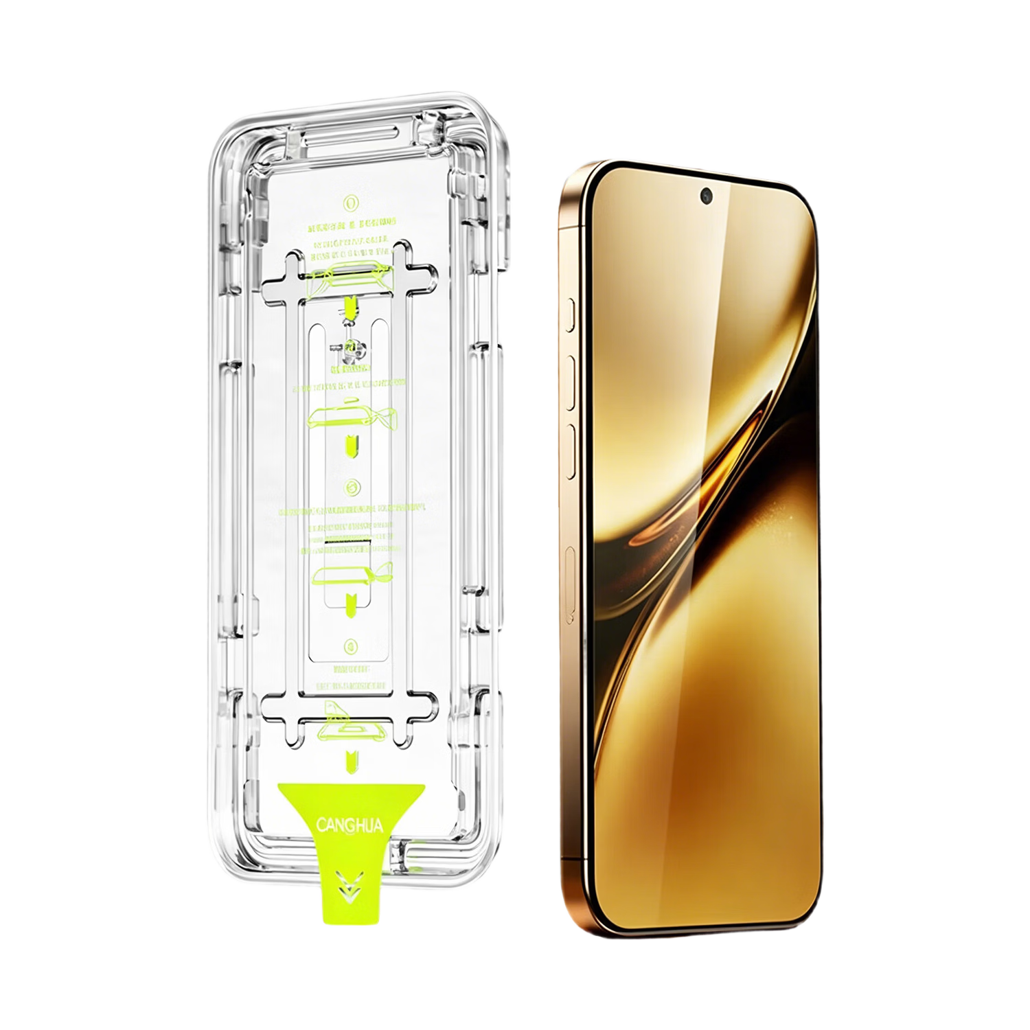 CangHua Tempered Glass Screen Protector for Vivo X200Pro Mini, Full Coverage Anti-Fingerprint Dust-Free Installation Film for Vivo S30Pro Mini, 2-Pack