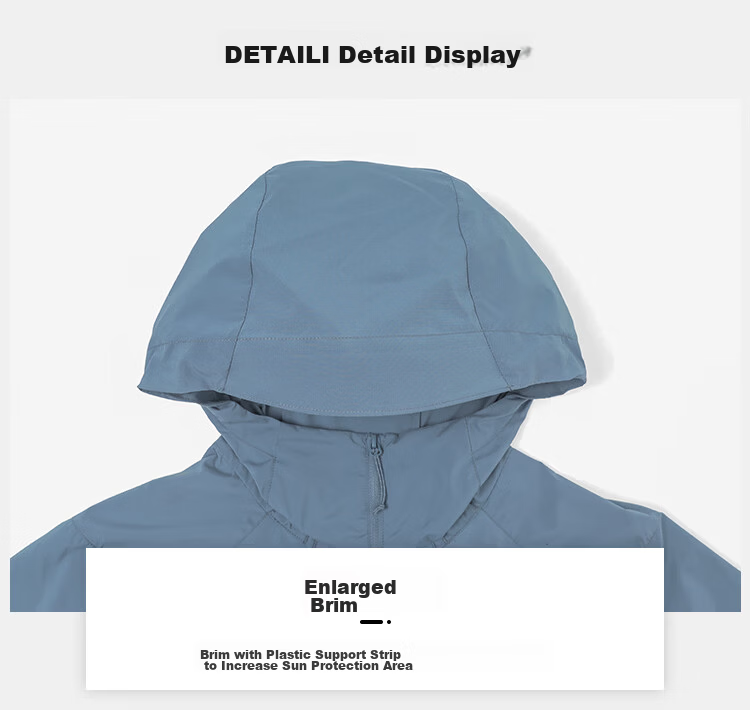 Toread Men's Summer Outdoor Lightweight Sun Protection Jacket Loose Fit Hooded UV Protection Skin Jacket 20