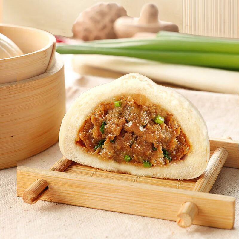 冶春食品鲜肉包300g*3包18只扬州早餐面点生鲜家庭装