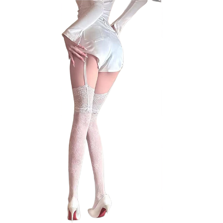9i9 Lace Hollow Out Fishnet Punk Over-the-Knee Sexy Suspender Thigh-High Pantyhose 3-Pack S52