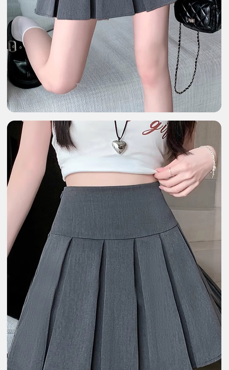 Borui Women's Blazer High-Waist Slimming JK Pleated A-Line Skirt Anti-Exposure Short Skirt Summer 2025 New Arrival 13