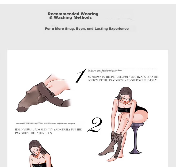 Ice Snow Kapok Black Sheer Suspender Lace Over-the-Knee Open Crotch Thigh-High Sexy Pantyhose Uniform Hot Girl Stockings 13