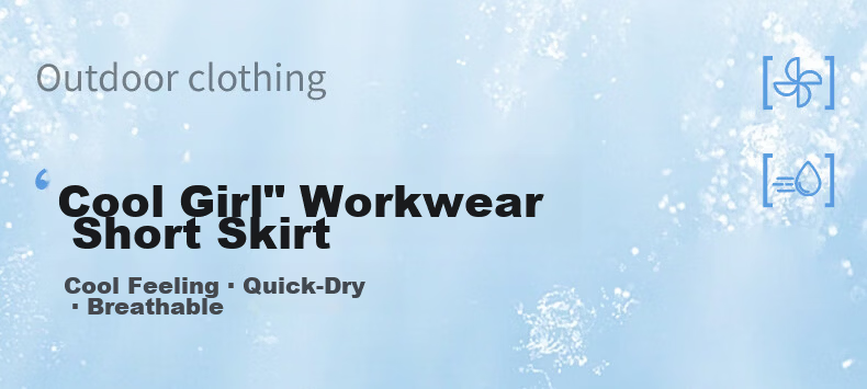 Langsha Women's Summer High-Waist Thin A-Line Workwear Skirt Elastic Waist Cool Comfortable Versatile Short Skirt 1