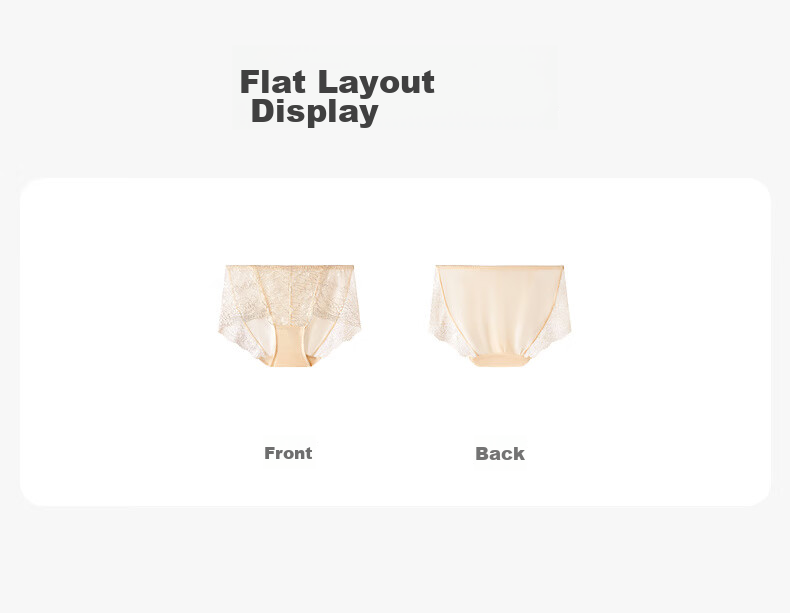 Manifen Sexy Lace Comfortable Mid-Low Waist Low-Cut Cotton Crotch Women's Panties 11