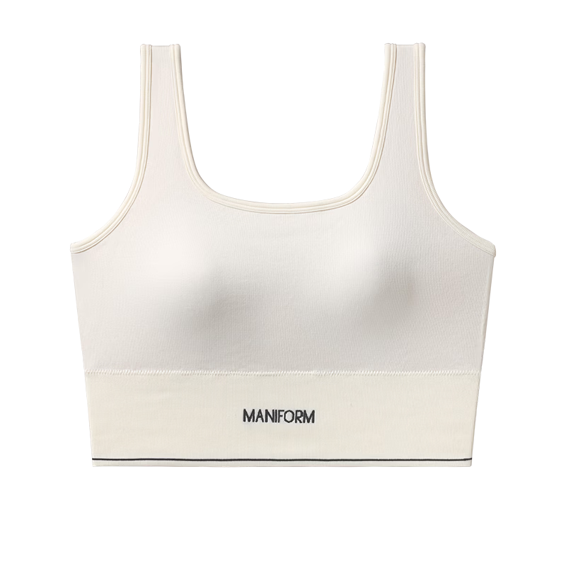 Manifen Square Neck Padded Seamless Bra Cup Sports Vest Women's Underwear Seamless Innerwear Base Layer Wearable Small Camisole