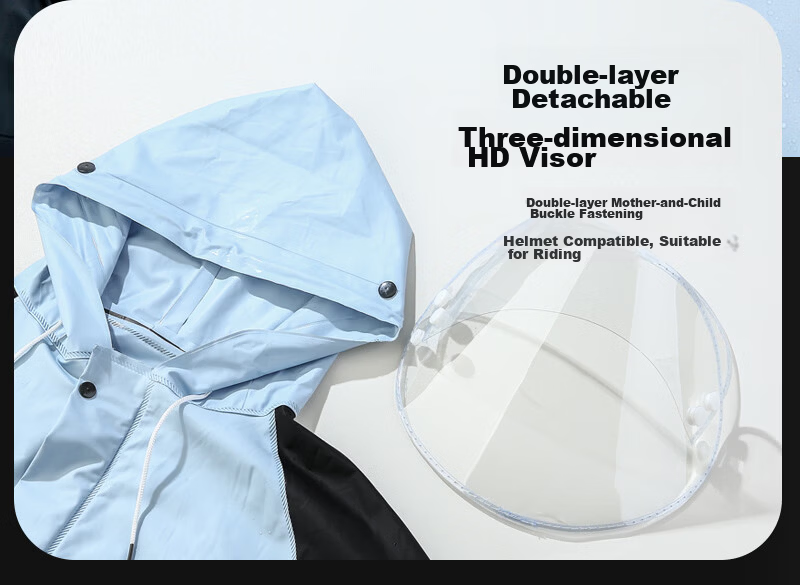 Sunra Split-Type Riding Raincoat Motorcycle Electric Vehicle Rider Full-Body Heavy Rain Split Riding Suit 12