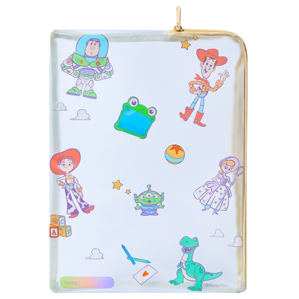 Disney Transparent Pencil Case Student Portable Storage Bag Water-Resistant Transparent Pencil Case Exam Special Pencil Case Boys Girls Stationery Bag Toy Story