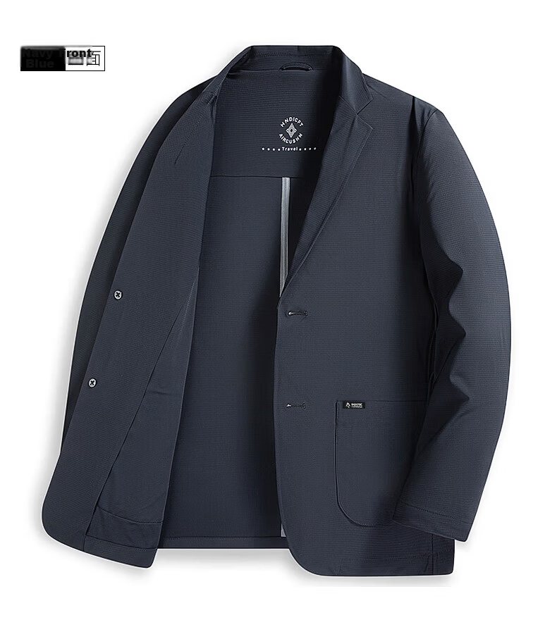 Mark Fairwhale Summer Lightweight Sun Protection Blazer Men's Spring Summer Trendy Casual Single-Breasted Cooling Ice Silk Breathable Suit Jacket 17