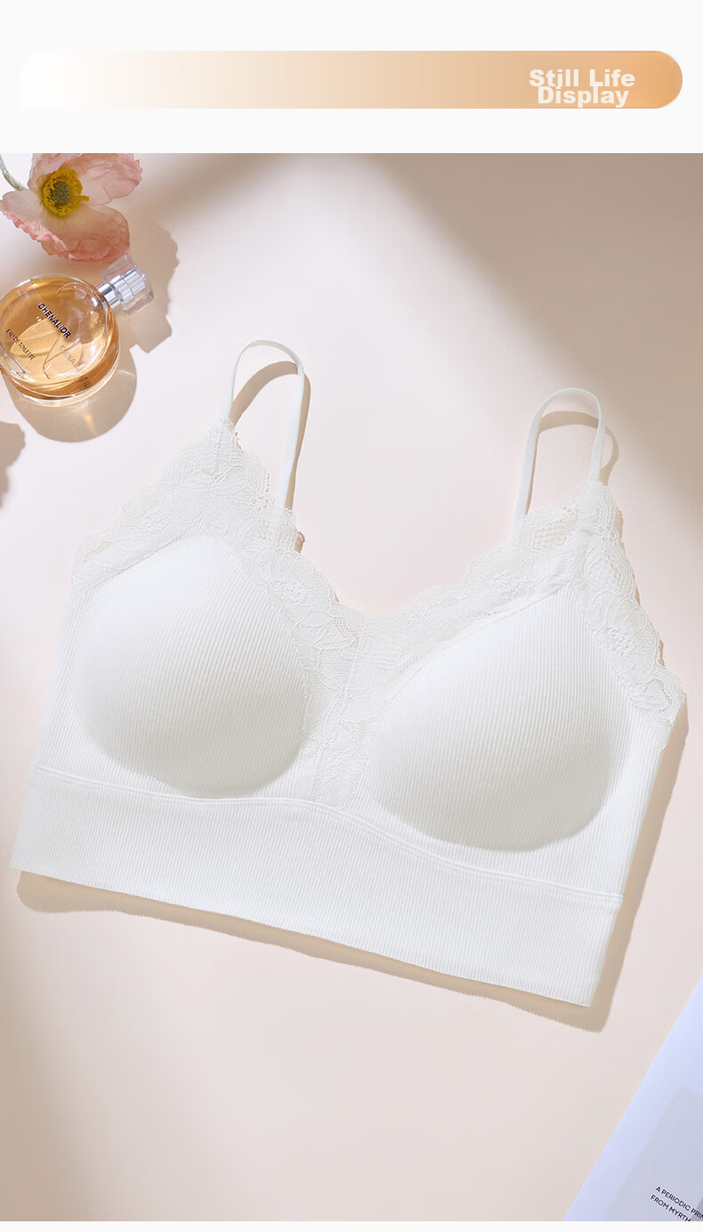 Fenteng Women's Lace V-Neck Camisole Vest Bra-Free Versatile Base Layer Underwear 2026 New Model 17