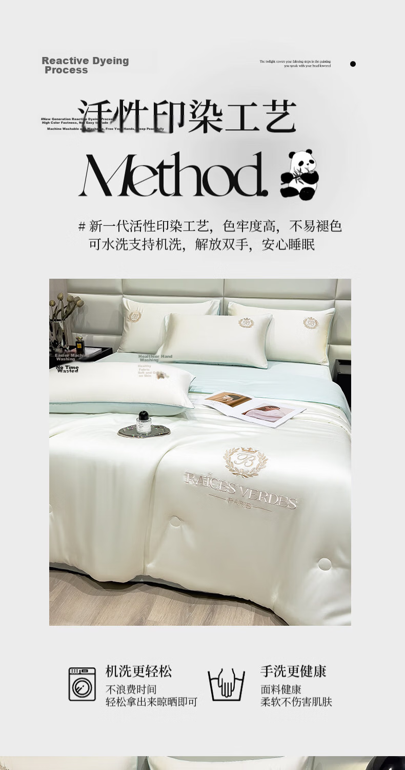Nanjiren Class A Antibacterial Summer Quilt Air Conditioning Quilt Breathable Quilt Core Summer 180x220cm Light Gray Single/Double 10