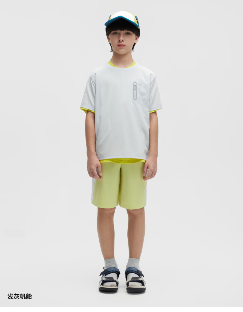 Jiao Nei Xiaoliangpi Series 3 Children's Socks Unisex Antibacterial Mesh Jacquard 6-12 Years Baby Cooling Short Tube Summer Thin Style 13