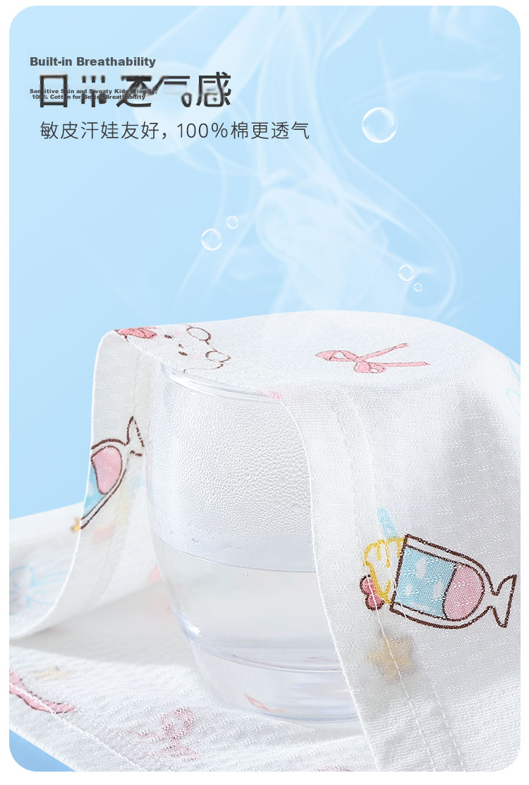 Cotton Girl's Pajamas Spring Summer 100% Cotton Homewear Set for Older Children and Teens Lightweight Breathable Mesh Air-Conditioned Clothing 5