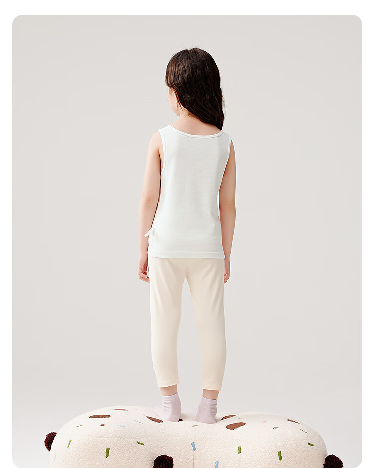 Balabala Kids Vest Boys Girls Base Shirt 2026 New Baby Pure Cotton Sleeveless 2-Pack Soft Skin-Friendly 59