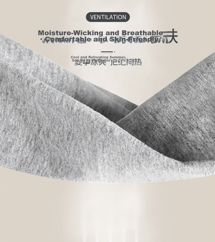 Langsha 100% Cotton Men's Sports Fitness Sweat-Absorbing Breathable Stretchy Vest Single Pack 5