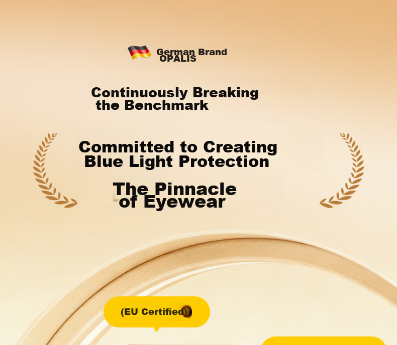 Pulais German Imported Professional Blue Light Blocking Glasses Anti-Fatigue Computer Glasses 99% Gaming Office Protective Eyewear 1