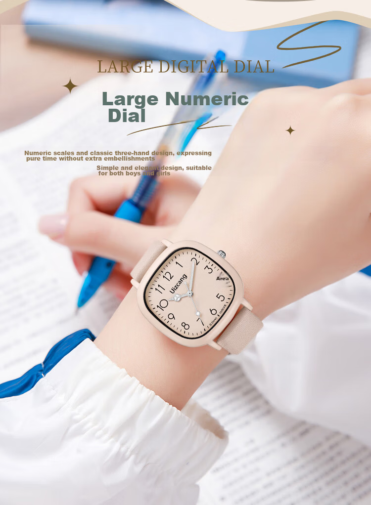 LOUIE JUELEN Student Watch Silent Waterproof Women's Korean Style School Quartz Watch for High School Girls 3
