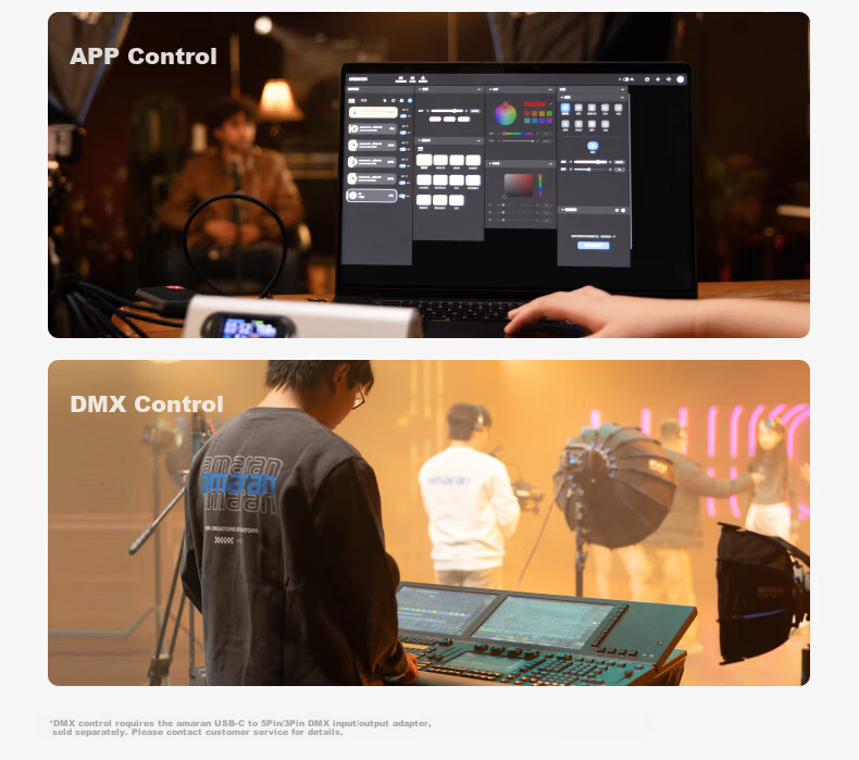 Aputure Amaran Halo 200x Bi-Color Live Streaming Fill Light 200W Video Photography Studio Portrait Lighting Continuous Fill Light for Streaming Room 18