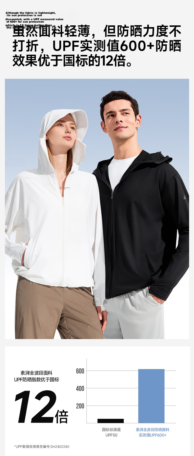 SUPIELD UPF600+ Full Spectrum Loose Breathable Cooling UV Protection Sun Jacket 6
