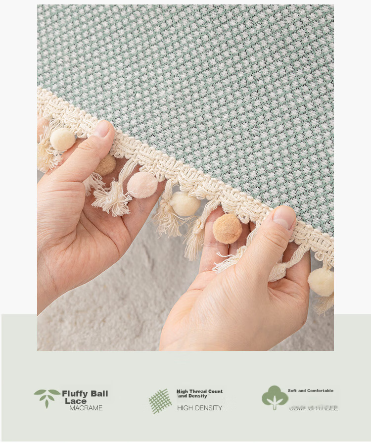 AVIVI Sofa Cushion, All-Season Non-Slip Sofa Cover, Throw Blanket, Armrest And Backrest Towel, 90*90 Cm, Nutmeg Gree 7