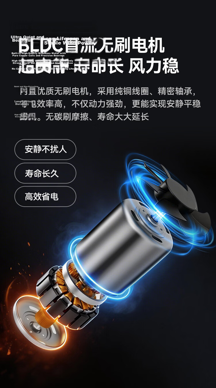 DAEWOO 【26th Anniversary New】Octopus Baby Stroller Bladeless Fan Rechargeable Portable Long Battery Life Oscillating Children's Small Fan F48-BLY 15