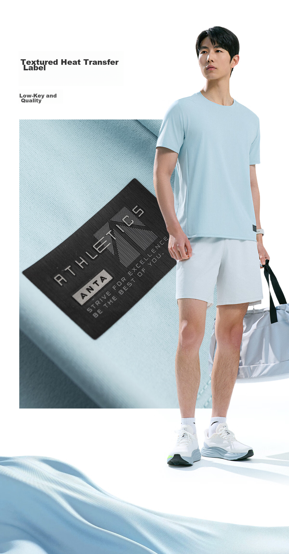 Anta Ice Silk Quick-Dry Sports Short Sleeve T-Shirt Men Summer New Ice Silk Breathable Fitness Running Top 11