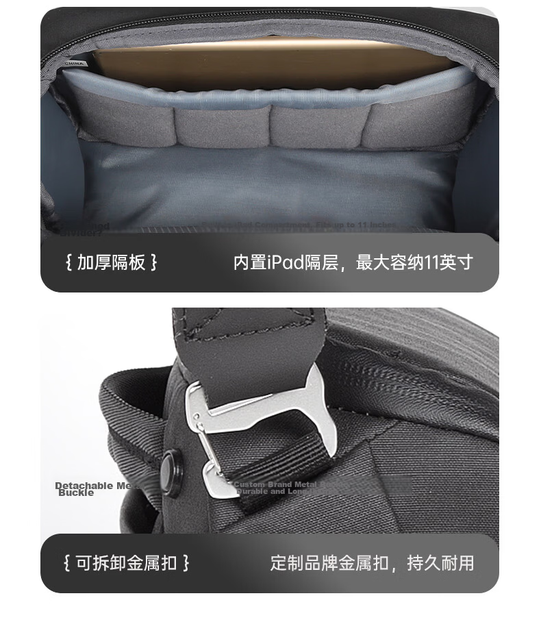 PULUOWEI Camera Bag Single Shoulder Crossbody Digital Professional Mirrorless DSLR Photography Outdoor Street Portable Camera DSLR Storage Bag 6