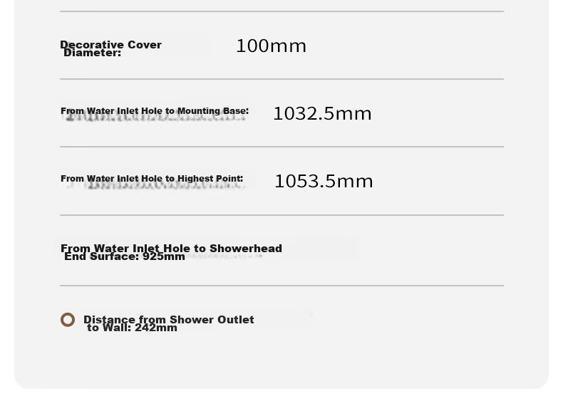 JOMOO Shower Faucet Set Piano Key Square Tube Curved Shower Head 36709-A66/HBS-1 38