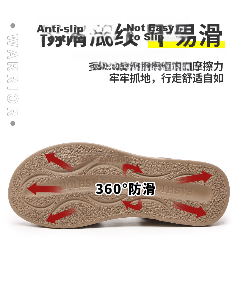 Warrior Mom Sandals 2026 New Summer Middle-aged and Elderly Flat Non-slip Soft Sole Women's Shoes 1203 Dusty Pink Size 39 6