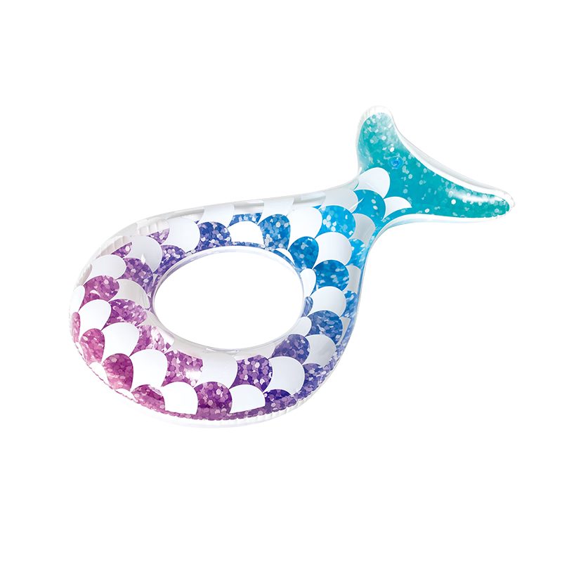 Bestway Inflatable Mermaid Swim Ring with Pump Thickened Kids Underarm Life Buoy Trendy Ins Style