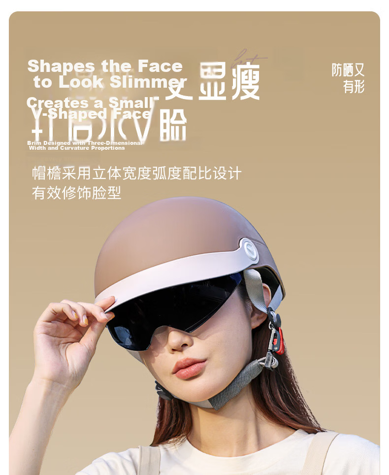 AD New National Standard Class A 3C Certified Electric Vehicle Helmet Unisex Summer Sun Protection Electric Bike Safety Helmet Women's Four-Season Universal Riding Half Helmet Motorcycle Helmet A3 Bro 7