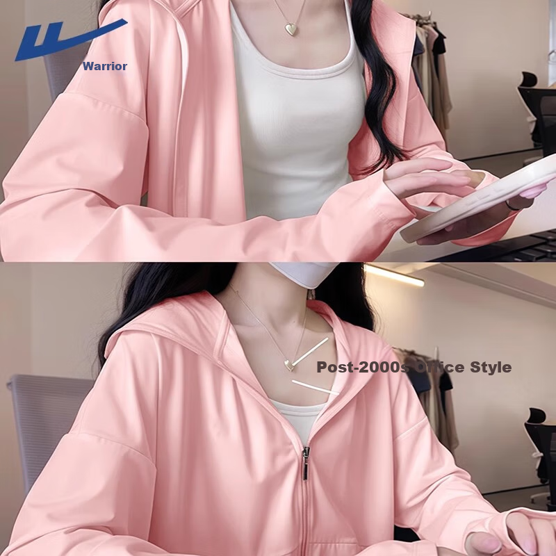 Warrior Quick-Dry Sunscreen Jacket for Women 2026 New Summer UV Protection Plus Size Petite Ice Silk Cooling Pink Sun Protection Coat