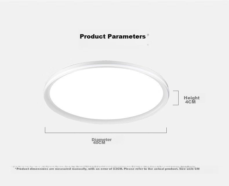 AOC Eye-Care Bedroom Ceiling Light Minimalist LED Ultra-Thin 40cm Independent Light Control with Installation Included 15