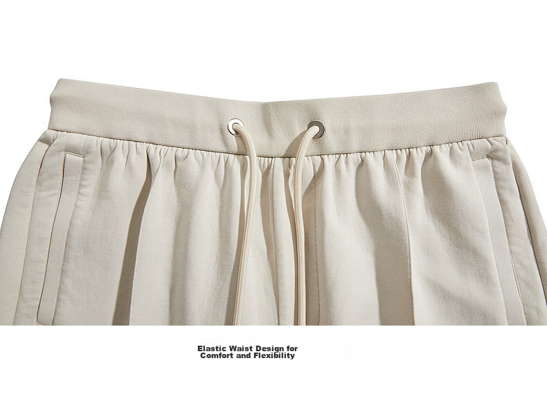 CABBEEN 260G Air Layer Basic Versatile Gold High-Frequency Logo Print Breathable Shorts Summer 2026 21