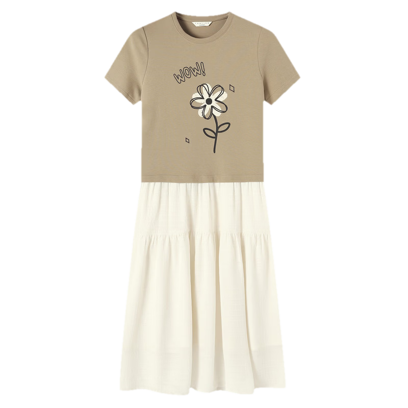 TonLion 2026 New Spring Summer Women's Dress Knitted Patchwork Early Spring Korean Style Fashionable Elegant