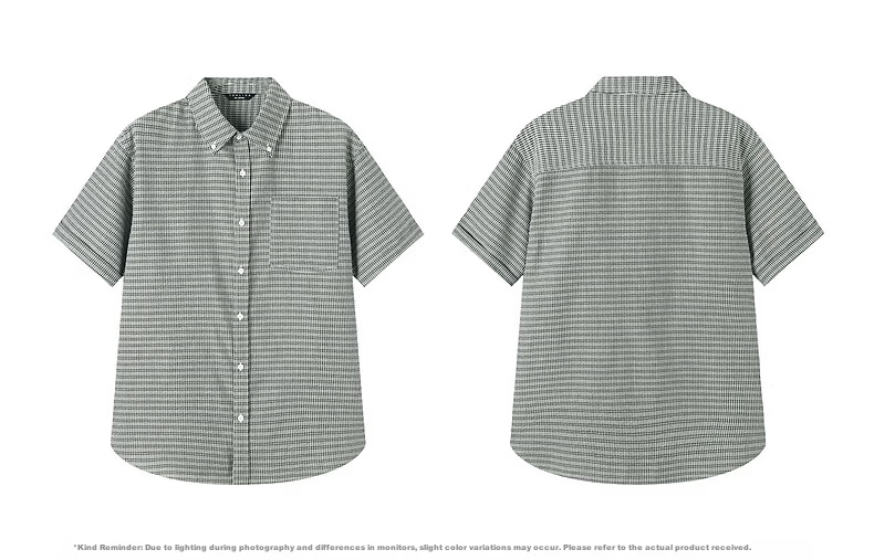 TonLion 2026 Spring Summer New Men's Short Sleeve Striped Casual Loose Business Shirt 3